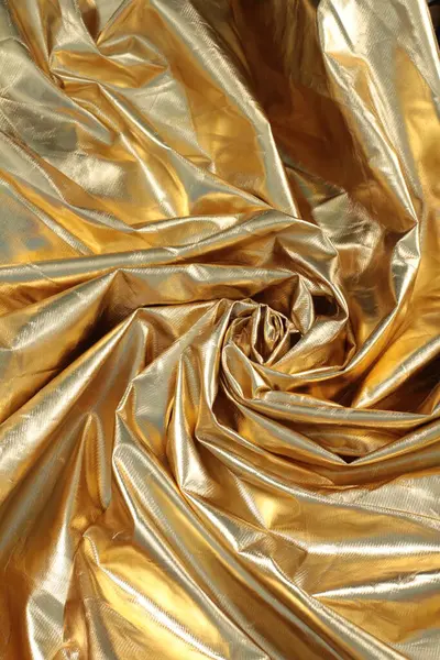 Oro Seta Tessuto Sfondo — Foto Stock