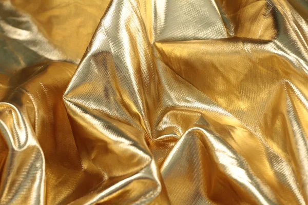 Golden Satin Background Gold Color — Stock Photo, Image