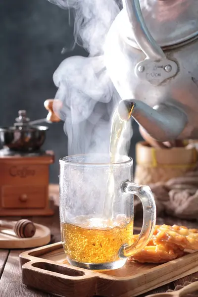 Hot Drink Table — Stock Photo, Image