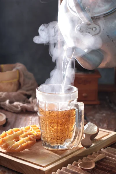 Masada Sıcak Çay Var — Stok fotoğraf
