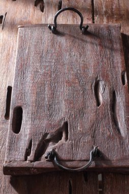 arka plan için eski, eski bir ahşap kutu