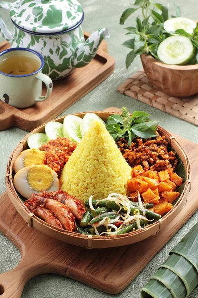 Індонезійська Їжа Рис — стокове фото