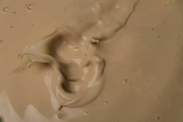 Chocolate Milk Splash Milk Pool — Stock Photo, Image