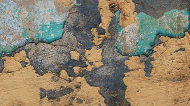 eski paslı demir doku