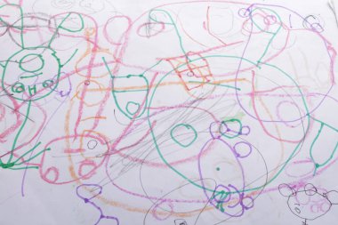 renkli arka plan ile farklı şekiller