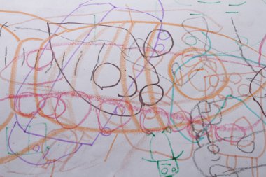 Bir çocuğun el çizimi