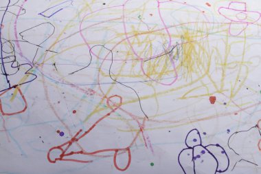 Bir çocuğun el yapımı renkli çizimleri, bir çocuğun çizimleri, bir çocuk, bir çocuk, bir çocuk, bir çocuk.,