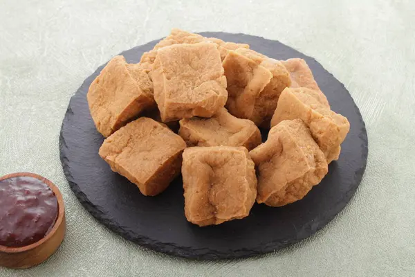 Tahu Sumedang Sundanese Deep Fried Tofu Sumedang West Java Indonesia — Stock Photo, Image