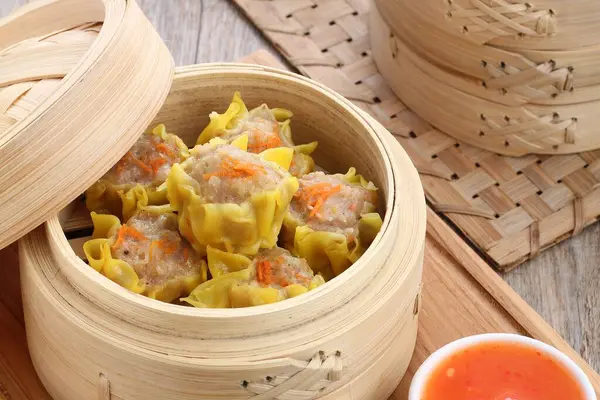 Chinese Dumplings Food Close — Stock Photo, Image