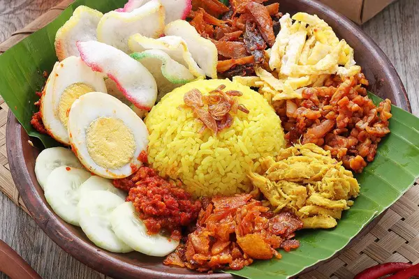 Smažená Rýže Vepřovým Masem Vejcem Asijské Jídlo — Stock fotografie