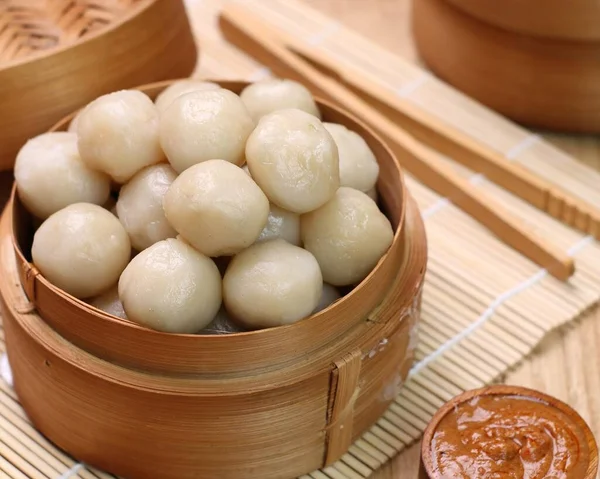 Dumpling Vapor Dumpling Asiático Tradicional — Foto de Stock