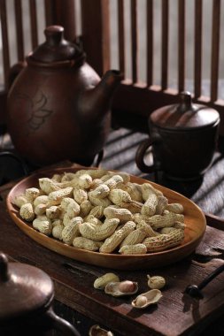 Lezzetli yiyeceklere yakın.