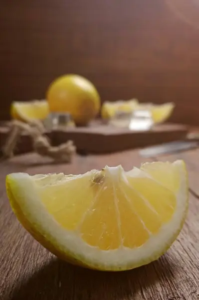 Limón Naranja Sobre Mesa — Foto de Stock
