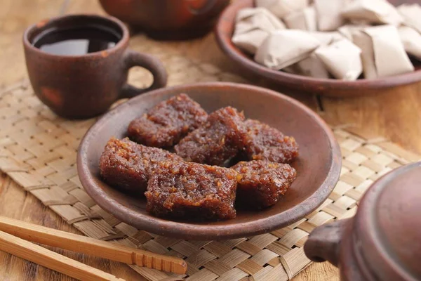 Asiatische Lebensmittel Getrocknete Sojasauce Sojabohnenpaste Sojamasse Und Getrocknete Sojabohnen — Stockfoto