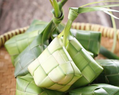 pirinç yaprakları ve bambu yaprağı