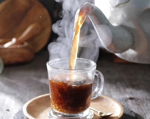 Chá Quente Uma Xícara — Fotografia de Stock