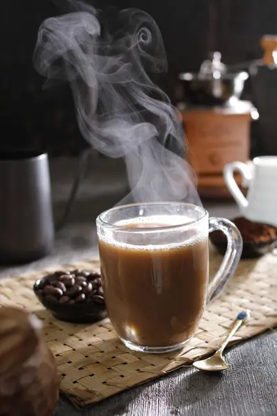 Bebida Quente Com Café — Fotografia de Stock
