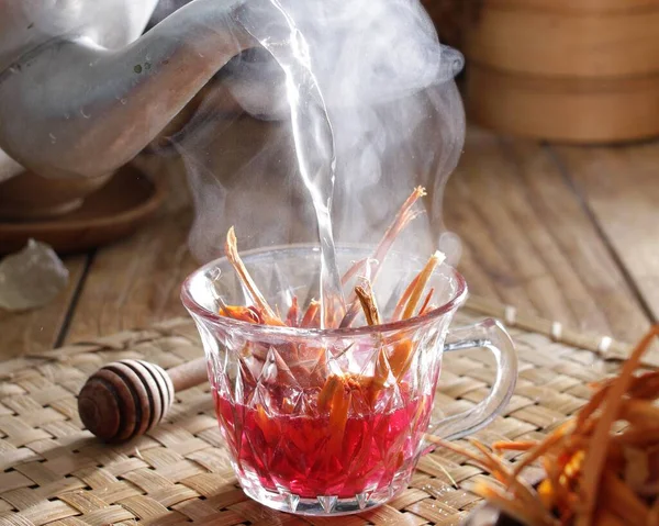 Chińska Herbata Tradycyjna Herbata Chińska — Zdjęcie stockowe