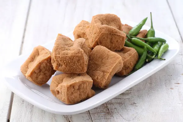 Fried Tofu Soy Beans — Stock Photo, Image