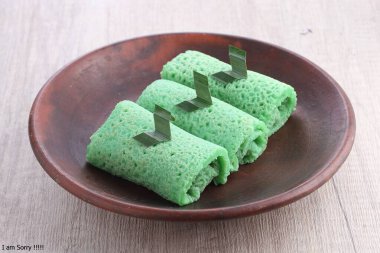 Kore geleneksel pirinç keki, yeşil pasta.