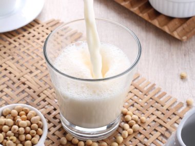 Soya sütü soya ile