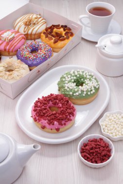 lezzetli ve renkli donut