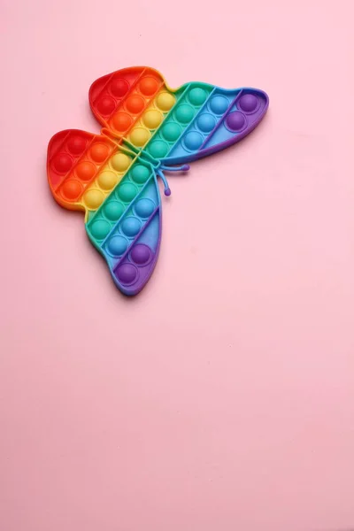 Rainbow Butterfly Colored Background — Stock Photo, Image