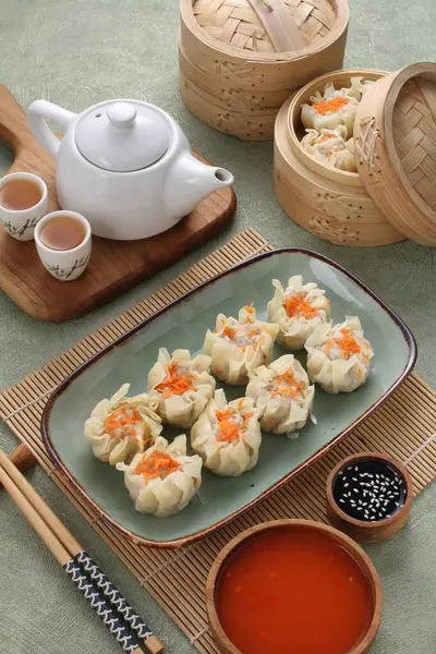 亚洲饺子 中国传统食品 — 图库照片