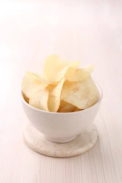 Τσιπς Πατάτας Αλάτι — Φωτογραφία Αρχείου