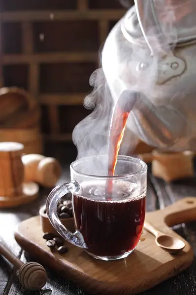 Kaffeetasse Mit Tee Und Heißgetränk — Stockfoto