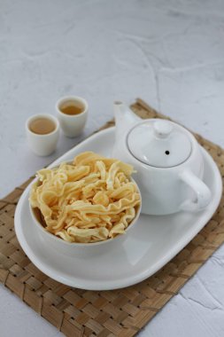 Sebzeli eriştenin mutfak fotoğrafı.