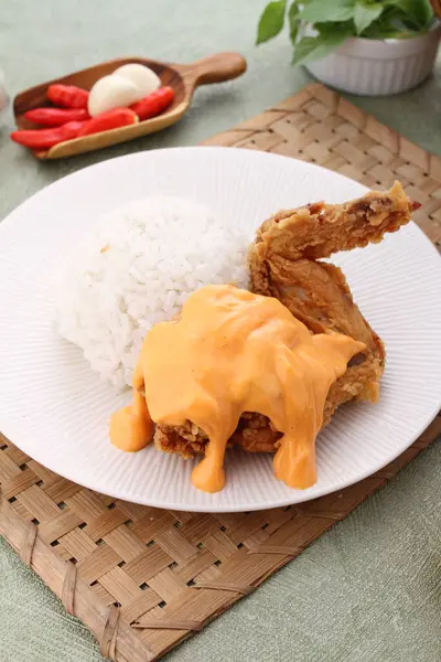 stock image a cuisine photo of curry with chicken