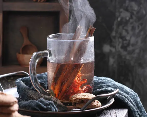 Gorącą Herbatę Miodem — Zdjęcie stockowe