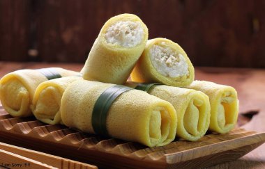 Geleneksel Çin börekleri, yakın görüş