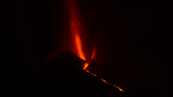 Éruption Volcan Palma Lava — Video