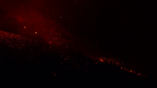 Palma Volcano Eruption Lava — Vídeo de Stock