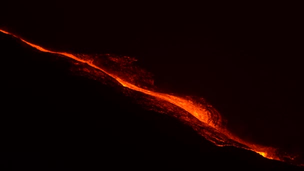 Volcán Palma Erupción Lava — Vídeo de stock