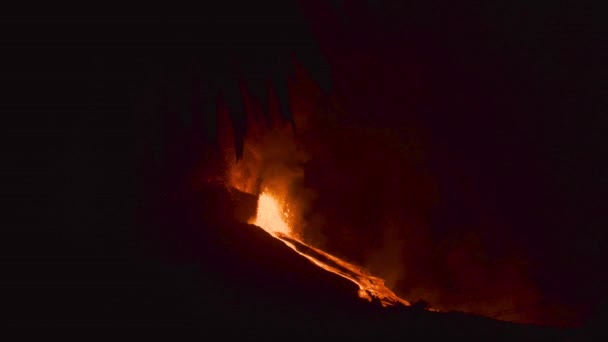Palma Volkan Patlaması Lavı — Stok video