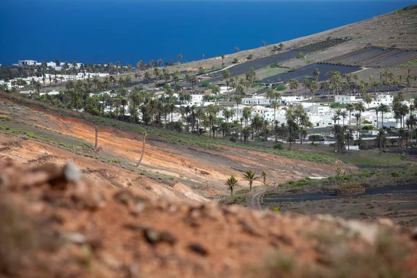 Lanzarote, volkanik ada, Atlantik okyanusu manzarası, İspanyol adaları, kanarya adaları manzarası, doğa arka planı.