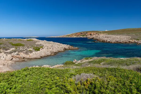 Seascape Landscape Beautiful Spanish Island Menorca Outdoor Shot Stock Picture