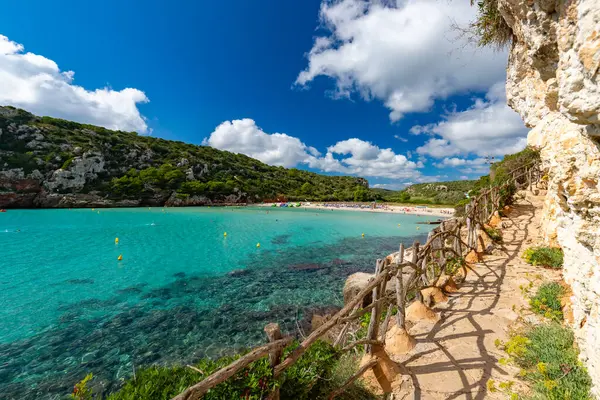Seascape Landscape Beautiful Spanish Island Menorca Outdoor Shot Stock Image