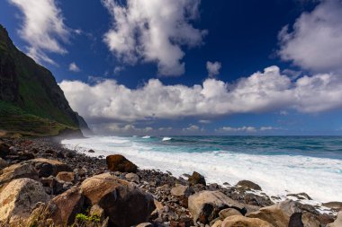 Adanın güzel manzarası, madeira, achadas da Cruz 