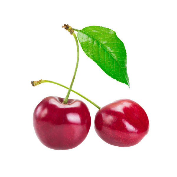 Cherry isolated on white background