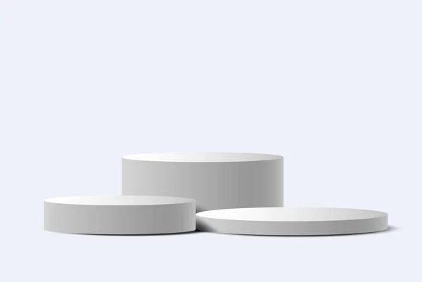 White Studio Background Podium Product Display — Stock Photo, Image