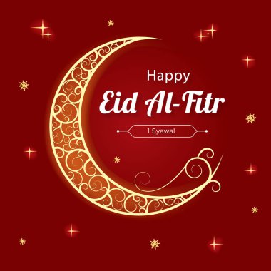 Bayram Mübarek Tasarım Arkaplanı. Tebrik kartı, poster ve afiş için Vektör İllüstrasyonu