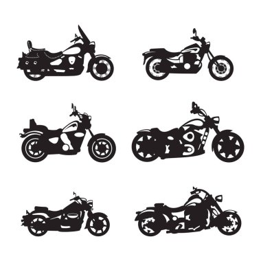 Motorcycle Icon Logo Template Vector Illustration clipart