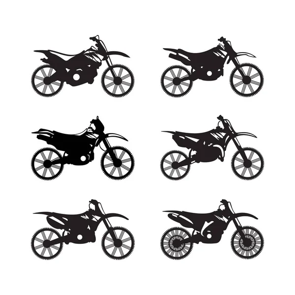 Modèle Logo Icône Moto Illustration Vectorielle — Image vectorielle