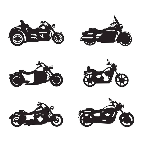 Icono Motocicleta Logo Plantilla Vector Ilustración — Archivo Imágenes Vectoriales