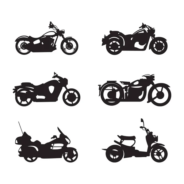 Мотоцикл Значок Логотип Шаблон Векторні Ілюстрації — стоковий вектор