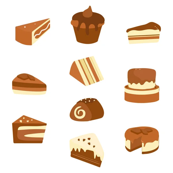 Coffret Dessert Chocolat Illustration Vectorielle — Image vectorielle